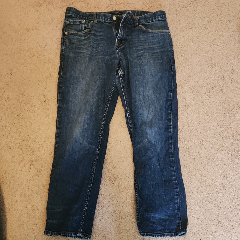 Banana Republic Men's Indigo Relaxed Straight Jeans